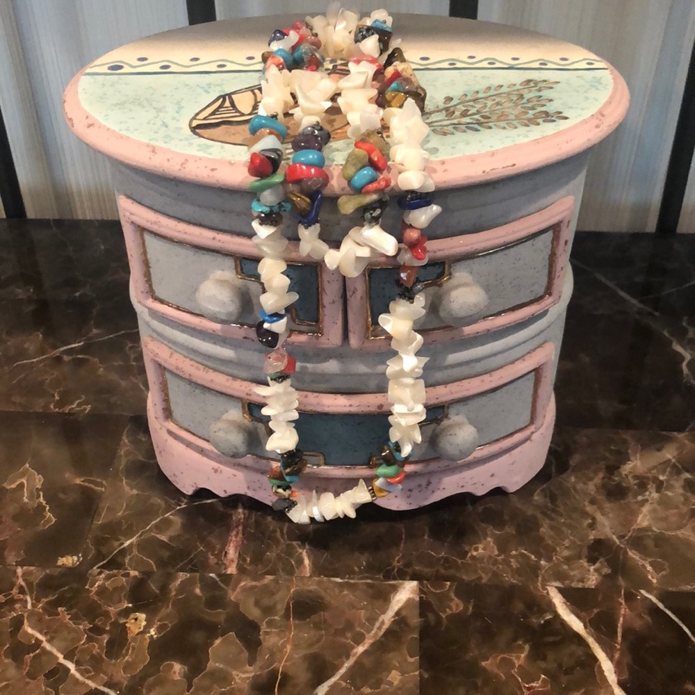 Multi Colored Stone Necklace. - image 5